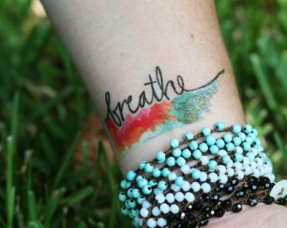 Nice-Words-Tattoo-On-Wrist-WT145