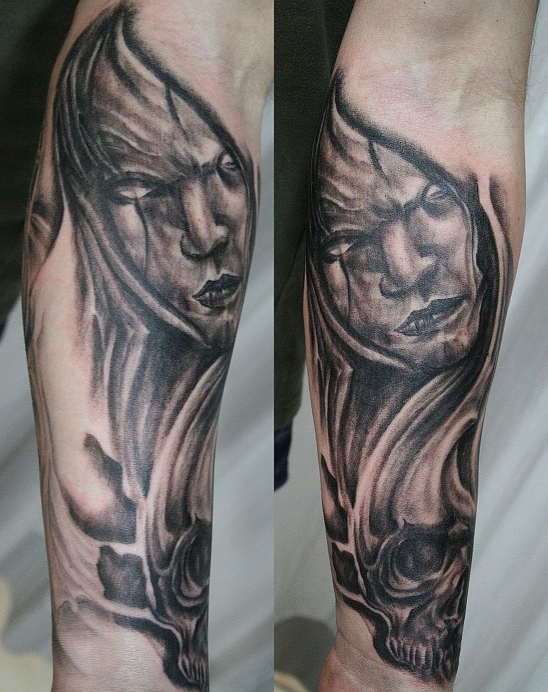 horror_arm_sleeve_skull_tat_by_2face_tattoo