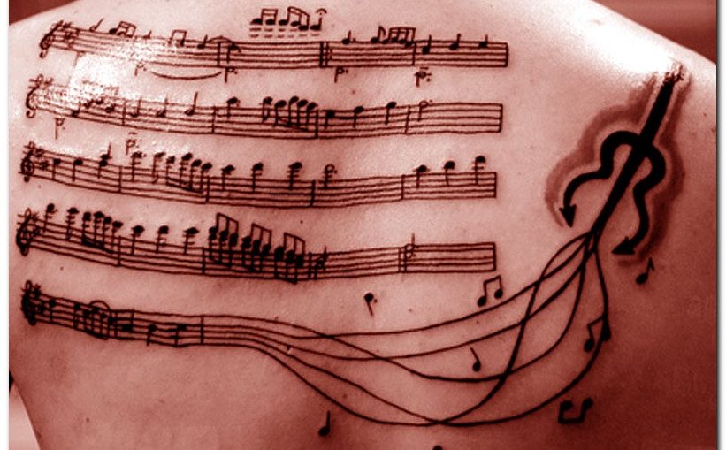 tatuaggio strumenti musicali